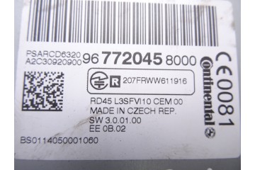 Sistema audio / radio cd, Peugeot 308 Access 2014, 9677204580