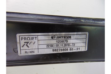 Elevalunas trasero izquierdo, Peugeot 508 GT Line 2018, 9827880880