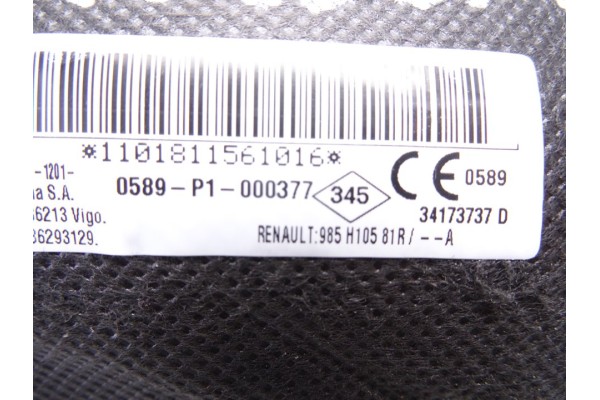 Airbag lateral izquierdo, Dacia Sandero Ii Basis 2018, 34173803A