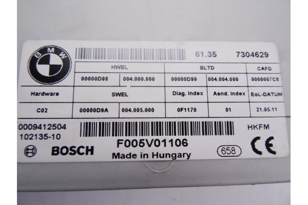 Módulo electrónico, Bmw Serie 7 (F01/F02) 740d xDrive 2011, 7304629