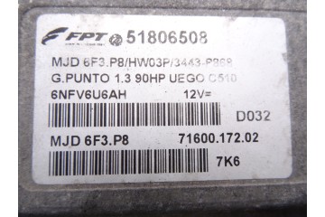 Centralita motor uce, Fiat Iii Evo Punto (199) Dynamic 2008, 51806508