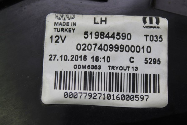 Piloto trasero izquierdo, Fiat Ii Tipo (356) Berlina Easy 2016, 519844590