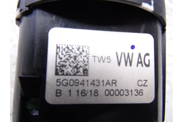 Mando luces, Volkswagen Golf Vii Berlina (BQ1/BE2) Advance 2018, 5G0941431AR