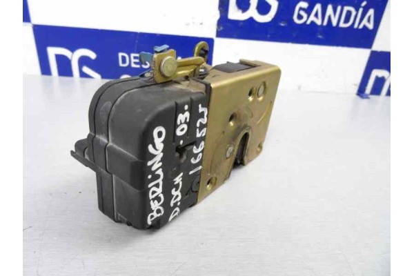Cerradura puerta delantera derecha, Citroen Berlingo 2.0 HDi 600 Furg. 2003, MANUAL