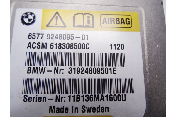 Centralita airbag, Bmw Serie 7 (F01/F02) 740d xDrive 2011, 9248095