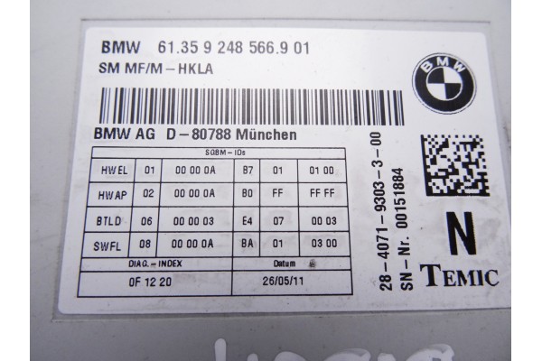 Módulo electrónico, Bmw Serie 7 (F01/F02) 740d xDrive 2011, 9248566