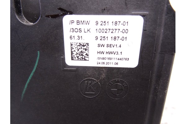 Palanca cambio, Bmw Serie 7 (F01/F02) 740d xDrive 2011, 9251187