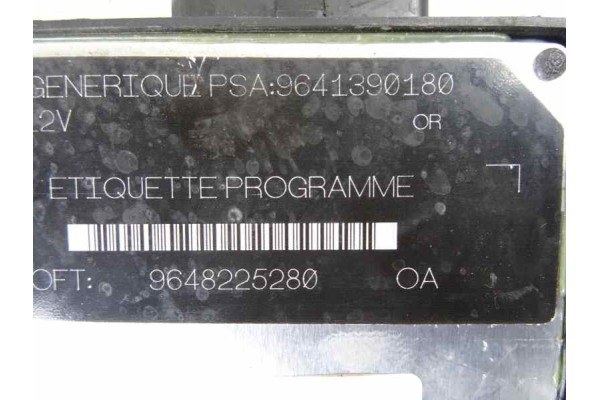 Centralita motor uce, Citroen Berlingo 1.9 D Multispace 2003, 9648225280