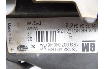 Faro derecho, Opel Astra G Berlina Club 2003, 13132456