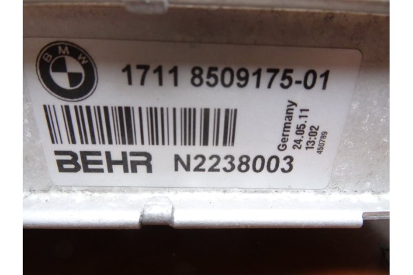 Radiador agua, Bmw Serie 7 (F01/F02) 740d xDrive 2011, 8509175