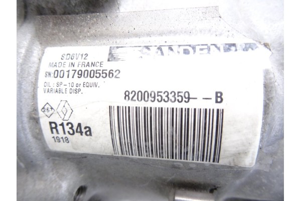 Compresor aire acondicionado, Renault Kangoo Ii (F/KW0) Profesional 2015, 8200953359B