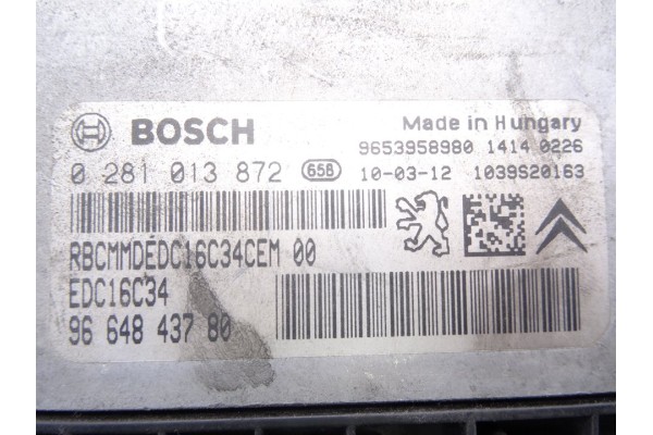 Centralita motor uce, Peugeot 207 Confort 2010, 9664843780