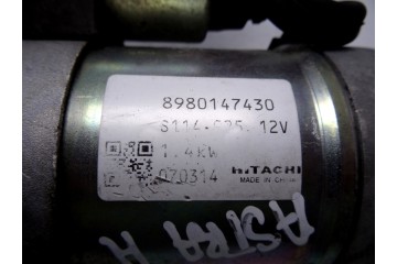 Motor arranque, Opel Astra H Berlina Cosmo 2007, 8980147430