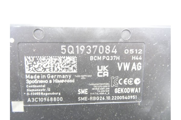 Módulo electrónico, Audi A1 Sportback (Gba) 30 Tfsi Adrenalin 2023, 5Q1937084