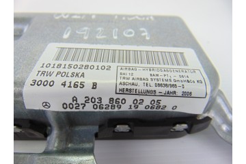 Airbag lateral trasero derecho, Mercedes-benz Cls (Bm 219) 350 Cgi (219.357) 2006, A2038600205