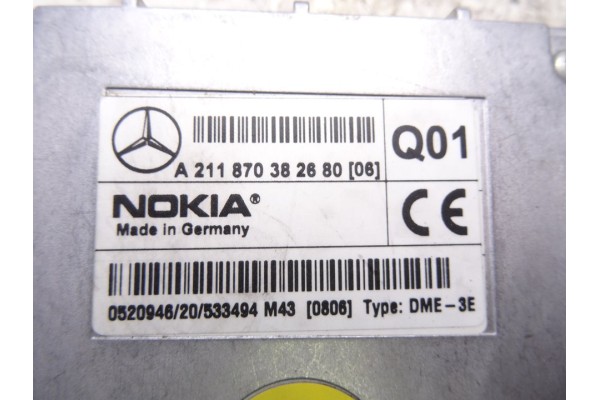 Módulo electrónico, Mercedes-benz Clase e (Bm 211) Berlina E 270 Cdi (211.016) 2003, A211870382680