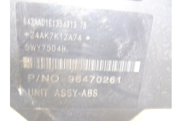 Abs, Chevrolet Aveo Berlina Lt 2008, 96470254