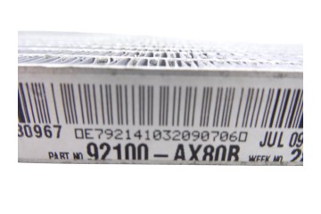 Condensador / radiador aire acondicionado, Nissan Micra (K12E) Plus (D) 2009, 92100AX80B