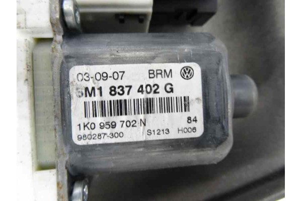 Elevalunas delantero derecho, Volkswagen Golf Plus V (5M1) Edition 2007