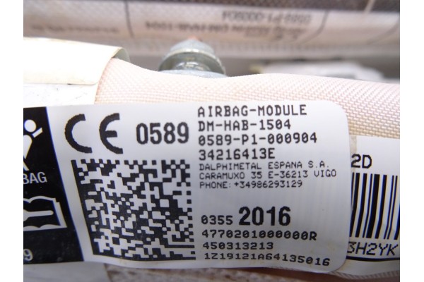 Airbag cortina delantero derecho, Citroen C3 Aircross Feel 2019, 03552016