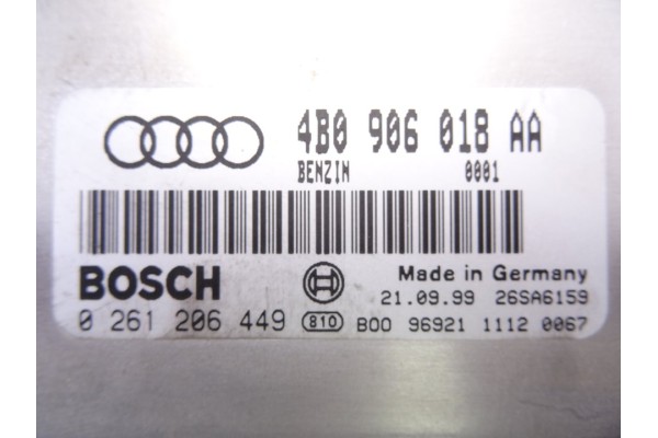 Centralita motor uce, Audi A4 Berlina (B5) 1.8 T 2000, 4B0906018AA