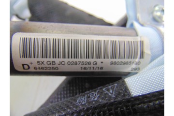 Airbag cortina delantero derecho, Peugeot 508 Sw Active 2017, 9802985180