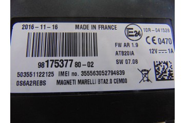Módulo electrónico, Peugeot 508 Sw Active 2017, 9817537780
