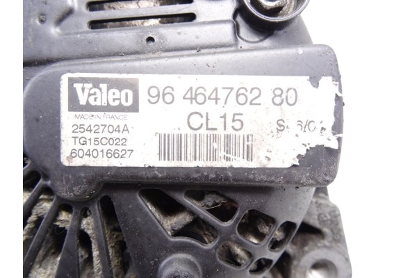 Alternador, Citroen C3 1.4 HDi 16V Exclusive 2004, 9646476280