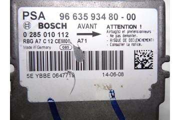 Centralita airbag, Peugeot 207 Confort 2008, 9663593480