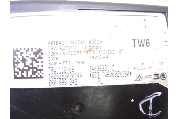 Airbag lateral derecho, Seat Ibiza Berlina (6J5) Reference 2008, 6R0880242