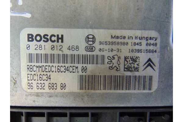 Centralita motor uce, Citroen Xsara Picasso 1.6 HDi 90 SX Top 2007, 9663268380