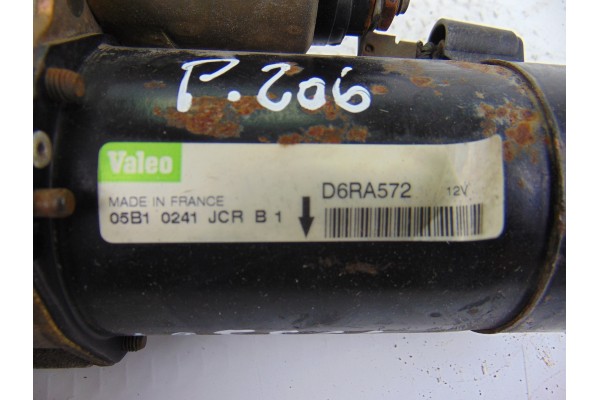 Motor arranque, Peugeot 206 Xr 2001, D6RA572