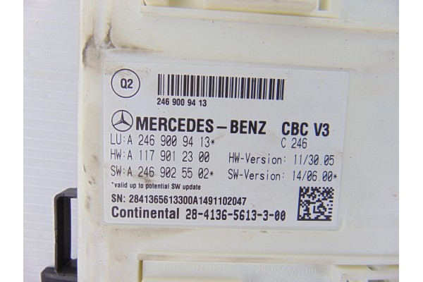 Caja reles / fusibles, Mercedes-benz Clase a (Bm 176) A 180 CDI BlueEfficiency (176.012) 2014, A2469009413