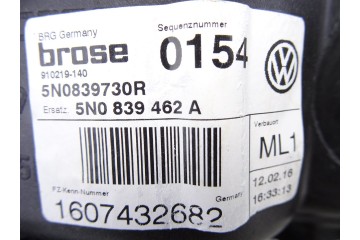 Elevalunas trasero derecho, Volkswagen Tiguan (5N2) T1 BlueMotion 2016, 5N0839462A