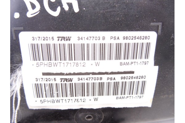 Airbag lateral derecho, Citroen C3 Live Edition 2016, 9802546280