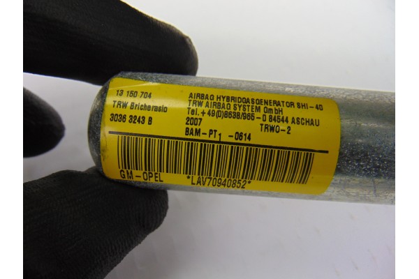13150704 AIRBAG CORTINA DELANTERO IZQUIERDO OPEL CORSA D