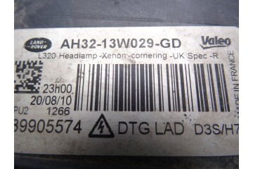 Faro derecho, Land Rover Range Rover Sport V6 Td Hse 2010, AH3213W029GD