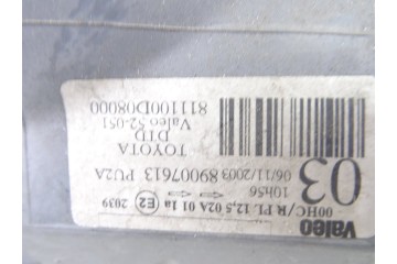 Faro derecho, Toyota Yaris (NCP1/NLP1/SCP1) 1.0 Linea Luna 2004