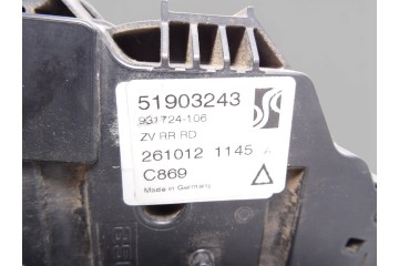 Cerradura puerta trasera derecha, Fiat Iii Punto (199) Easy 2013, 51903243