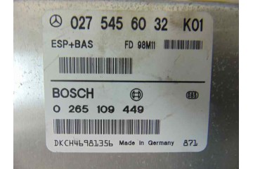 Módulo electrónico, Mercedes-benz Clase a (Bm 168) 170 Cdi (168.008) 1999, 0275456032