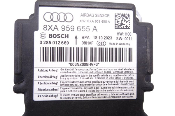 Centralita airbag, Audi A1 Sportback (8XF) Adrenalin 2016, 8XA959655A