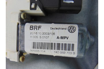 Elevalunas trasero izquierdo, Volkswagen Touran (1T1) Trendline 2004, 1K0959703B