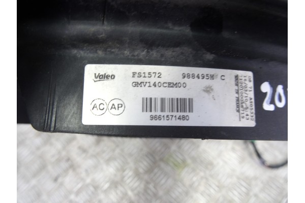 Electroventilador, Peugeot 3008 Confort 2009, 9661571480