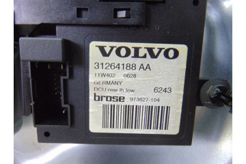 Elevalunas trasero izquierdo, Volvo V50 Familiar D4 Kinetic 2011, 31264188AA