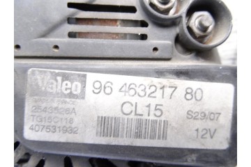 Alternador, Peugeot 207 Sw Confort 2007, 9646321780