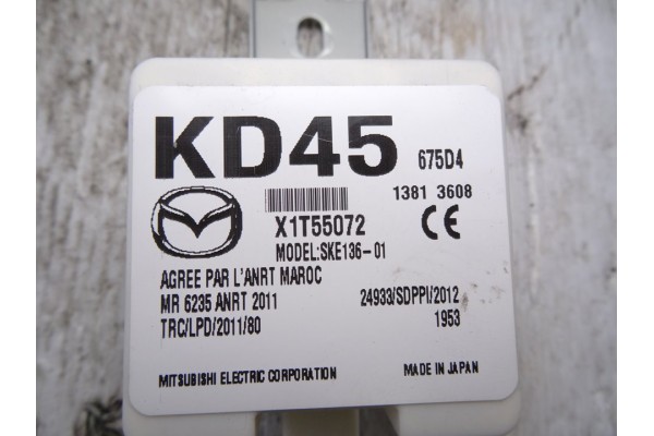 Módulo electrónico, Mazda CX-5 (Ke) Luxury 4WD 2013, KD45675D4