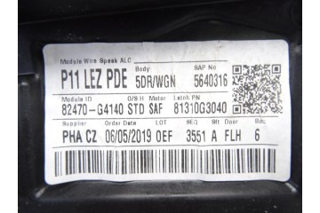 Elevalunas delantero izquierdo, Hyundai I30 (Pd) go!+ 2019, 82470G4140