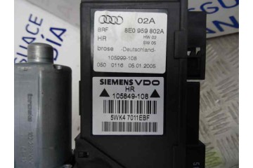Elevalunas trasero derecho, Audi A4 Avant (8E) 3.0 TDI Quattro 2005, 8E0959802A