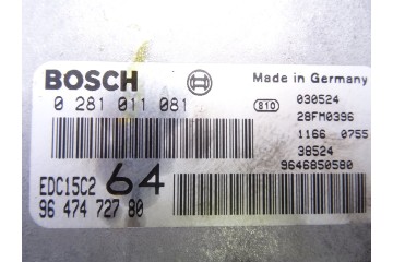 Centralita motor uce, Peugeot 307 Break / Sw (S1)(04.2002) Sw 2003, 9647472780