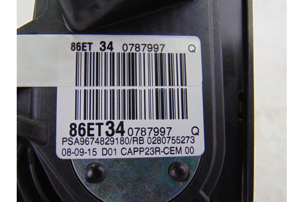 Potenciometro pedal, Peugeot 308 Style 2015, 9674829180